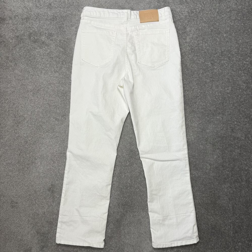 Frye Jeans Womens 4/27 White Straight Leg Stretch Denim Pants High Rise Casual - Picture 9 of 12